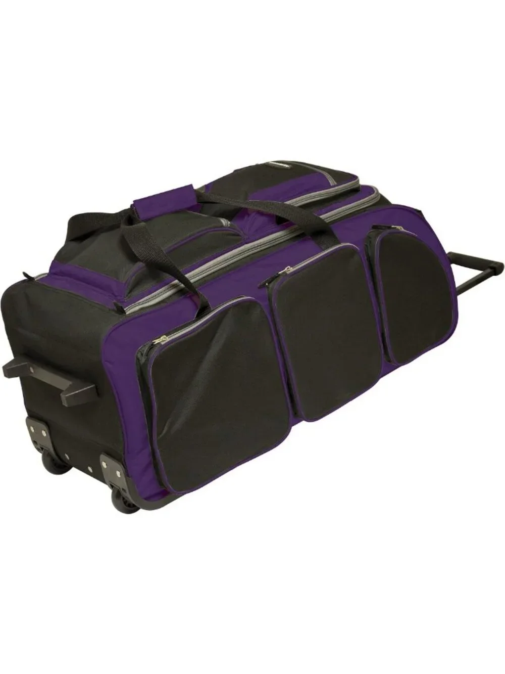 30-Inch Multi-Pocket Rolling Duffel Bag - Travel-Friendly, Durable & Spacious